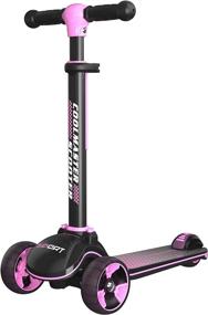 img 4 attached to 🛴 Voyage Sports X8 Folding Scooter, Adjustable Height, Light-Up Wheels