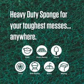 img 3 attached to Ultimate Cleaning Power: Scotch-Brite Heavy Duty Scrub Sponges, 12-Pack, Defeating Stubborn Grime.