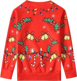 img 3 attached to SSLR Crewneck Pullover Christmas Sweatshirt Boys' Clothing ~ Fashion Hoodies & Sweatshirts