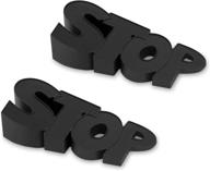 decorative doorstop wedges, dedoot pack of 2 black rubber non-slippery door stops for home, school, office - cute door stopper décor логотип