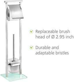 img 1 attached to 🧹 Satinised WENKO 22992100 Freestanding Toilet Brush Debar: Efficient and Stylish Bathroom Cleaning Solution!