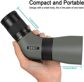 img 3 attached to 🔭 Gosky 9-27X 56mm ED Spotting Scope: Waterproof, Compact & Portable for Target Shooting, Hunting, Bird Watching & Wildlife Viewing