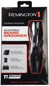 img 3 attached to 🧔 Remington MB-200 Titanium Mustache and Beard Trimmer: Black - Precision Grooming Tool for Stylish Facial Hair