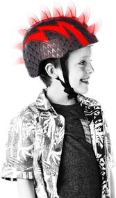 img 1 attached to 🚲 Raskullz Mohawk Toddler 3+ and Child 5+ Helmets: Ultimate Head Protection for Young Adventurers