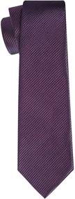 img 2 attached to 👔 Men's Wedding Necktie in Purple Stripes by KissTies: Ties, Cummerbunds & Pocket Squares Accessories