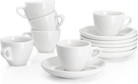 img 4 attached to ☕ Enhance your Espresso Experience with Sweese 401 001 Porcelain Espresso Saucers