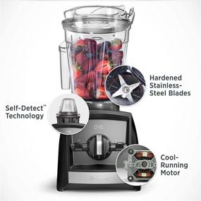 img 3 attached to 🍹 Vitamix A2300 Ascent Series Smart Blender: Professional-Grade, 64 oz. Low-Profile Container in Black - Ultimate Mixing Master