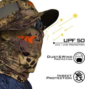 img 3 attached to KastKing Sol Armis Neck Gaiter - UPF 50 Face Mask - Sun Protective Gaiter Mask for Men & Women, Fishing, Hiking - UV Sun Protection
