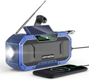 img 4 attached to Portable Hand Crank Solar Emergency Radio – Waterproof IPX5, NOAA Weather Alert, 5000mAh Power Bank, Auto Scan AM/FM Radio with Cell Phone Charger, 3W Flashlight and Reading Light, Compass, SOS – Ideal for Home and Outdoor Use