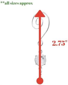img 2 attached to 🎄 BANBERRY DESIGNS Ornament Hooks: 20 Clear Crystal S-Hooks for Christmas Tree Decoration - 2.75 Inches Long