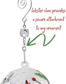img 1 attached to 🎄 BANBERRY DESIGNS Ornament Hooks: 20 Clear Crystal S-Hooks for Christmas Tree Decoration - 2.75 Inches Long