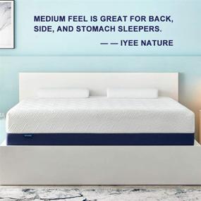 img 3 attached to 🛌 IYEE NATURE Full Mattress 10 Inch Cooling-Gel Memory Foam: CertiPUR-US Certified & Breathable Bed Mattress for Supportive Pressure Relief - 54''x 74''x10''