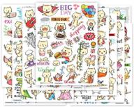 ppappappiyo cute cat planner sticker pack - decorate your journals, calendars, 🐱 and weekly schedules with 10 sheets of adorable 4 x 5.5 inch stickers logo