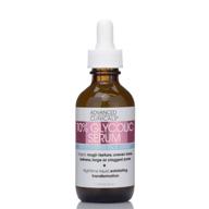 💆 gentle formula with 10% glycolic acid | advanced clinicals glycolic peel + salicylic acid serum for fine lines, large pores, and age spots | dermatologist tested | 100% clean beauty | 1.75 fl oz logo