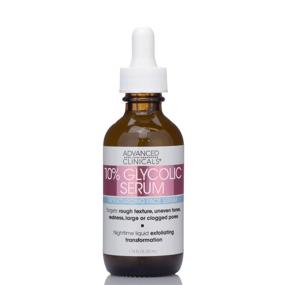 img 3 attached to 💆 Gentle Formula with 10% Glycolic Acid | Advanced Clinicals Glycolic Peel + Salicylic Acid Serum for Fine Lines, Large Pores, and Age Spots | Dermatologist Tested | 100% Clean Beauty | 1.75 FL Oz