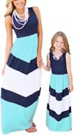 👗 striped chevron dresses long girls' clothing by wiwiqs logo