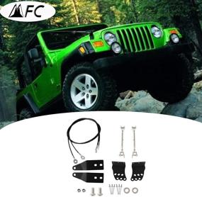 img 1 attached to 🚙 MFC Jeep Wrangler Limb Risers Kit - Compatible with TJ 1997-2006 and JL 2018-2019 Models - Perfect for Protecting Your Vehicle Against Obstacles During Off-Roading Adventures