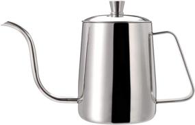 img 4 attached to ☕ Jucoan 20 oz Small Pour Over Coffee Kettle: Premium Stainless Steel Gooseneck Tea Kettle for Perfectly Drip Brewing Hot Tea or Coffee