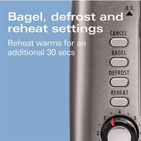 img 1 attached to 🍞 Hamilton Beach Professional Stainless Steel 2-Slice Toaster with Bagel, Defrost, and Reheat Settings (Model 22990)