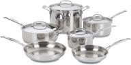 🍳 cuisinart 77-10 chef's classic stainless 10-piece cookware set, silver: the ultimate kitchen essential for delicious cooking experiences logo