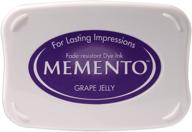 tsukineko grape jelly full-size memento inkpad with fade-resistant formula logo