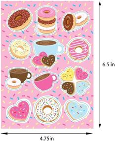 img 1 attached to 🍩 TINYMILLS Donuts Birthday Party Favor Kit (12 multi-point pencils, 12 self-inking stampers, 12 sticker sheets, 12 small spiral notepads) - Donuts party supplies for favor bags, stuffers, and pinata fillers