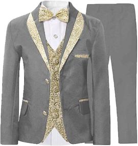 img 4 attached to 🕴️ DGMJ Fashion Tuxedo Formal Wedding Boys' Clothing: Perfect Suits & Sport Coats for Special Occasions!