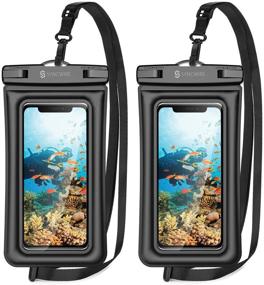 img 4 attached to 📱 Syncwire Waterproof Phone Pouch, 2-Pack IPX8 Waterproof Case: Compatible with iPhone 12 SE2, Samsung Galaxy, Google Pixel - Keep Your Phone Dry Up to 7 inches