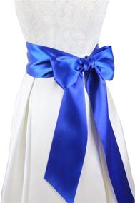 img 1 attached to Sophisticated Ribbon Belts: Perfect Accessories for Women's Formal Wedding Dresses