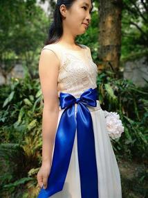 img 2 attached to Sophisticated Ribbon Belts: Perfect Accessories for Women's Formal Wedding Dresses