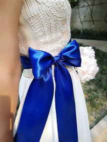 img 3 attached to Sophisticated Ribbon Belts: Perfect Accessories for Women's Formal Wedding Dresses