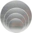 boards circles cardboards decorating silver logo