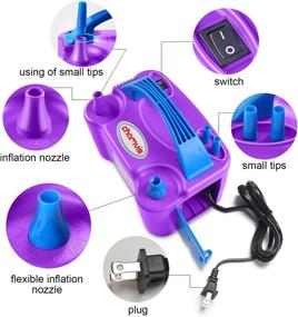 img 1 attached to 🎈 Chamvis Electric Balloon Pump - 110 600W Balloon Inflator/Blower Pump: Fast & Easy Balloon Filling for Arch, Garland & Party Decorations