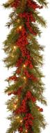 🎄 9-foot green valley pine artificial christmas garland with decorative berry clusters - national tree company christmas collection logo