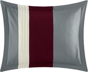 img 2 attached to Chic Home Comforter Ruffled Burgundy