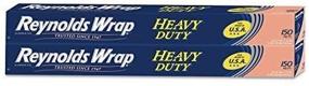 img 4 attached to Reynolds Wrap Heavy Duty Aluminum Foil, 150 sq. ft (Pack of 2)