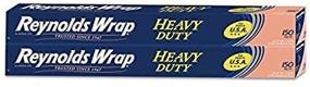 img 1 attached to Reynolds Wrap Heavy Duty Aluminum Foil, 150 sq. ft (Pack of 2)