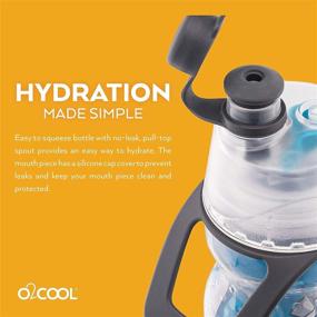 img 1 attached to 🧴 O2COOL Kids Insulated Misting Water Bottle - Mist 'N Sip, 12 oz