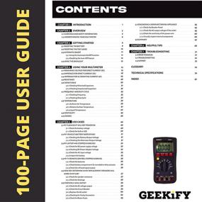 img 2 attached to Geekify Model-1 Digital Multimeter: True RMS 6000 Counts Auto-Ranging Tool Kit with 87-Page Manual - Voltage, Current, Frequency, Resistance Tester