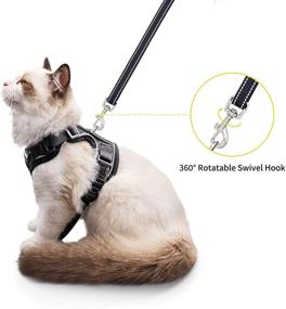 img 2 attached to 🐱 LuxRoom Cat Leash and Harness Set: Adjustable, Breathable, and Reflective for Safe and Comfortable Walking Experience