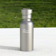 🚰 bluu ultralight titanium safe water bottles - ideal for outdoor camping, hiking adventures - available in 430/600/750/820 ml sizes логотип