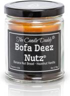 🍌✨ bofa deez nutz - funny banana nut bread and hazelnut vanilla scented candle - double pour - 6 oz - 40 hour burn time - buy now! logo