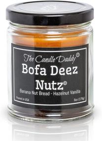 img 4 attached to 🍌✨ Bofa Deez Nutz - Funny Banana Nut Bread and Hazelnut Vanilla Scented Candle - Double Pour - 6 Oz - 40 Hour Burn Time - Buy Now!