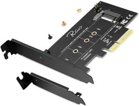 img 4 attached to 💻 Rivo PCI-E Riser PCIe M.2 PCIe SSD Adapter Card - High-Speed NVMe/AHCI Support & Wide Compatibility - 2018 Edition