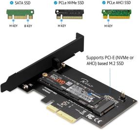 img 3 attached to 💻 Rivo PCI-E Riser PCIe M.2 PCIe SSD Adapter Card - High-Speed NVMe/AHCI Support & Wide Compatibility - 2018 Edition