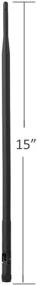 img 1 attached to 📶 Enhanced 4G LTE Antenna by Eightwood - 9dbi RP-SMA Male Antenna for Spypoint Link Cellular Hunting Wildlife Game Trail Cameras (2-Pack)