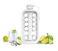 ice cube trays littlestar: portable ice ball maker kettle with ❄️ 17 grids - cooling ice pop/cube molds for drinks - white & gray logo