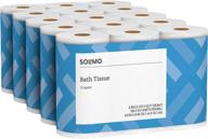 🧻 solimo 2-ply toilet paper, 6 count (pack of 5) by amazon brand: enhancing your bathroom experience! logo