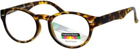 img 3 attached to Versatile Oval Horn Rim SA106 Multi Focal Progressive Reading Glasses