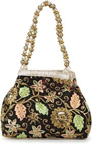 img 3 attached to Suman Enterprises Soft Bangle Potli Bag and Wristlet Hand Bag for Ladies and Girls